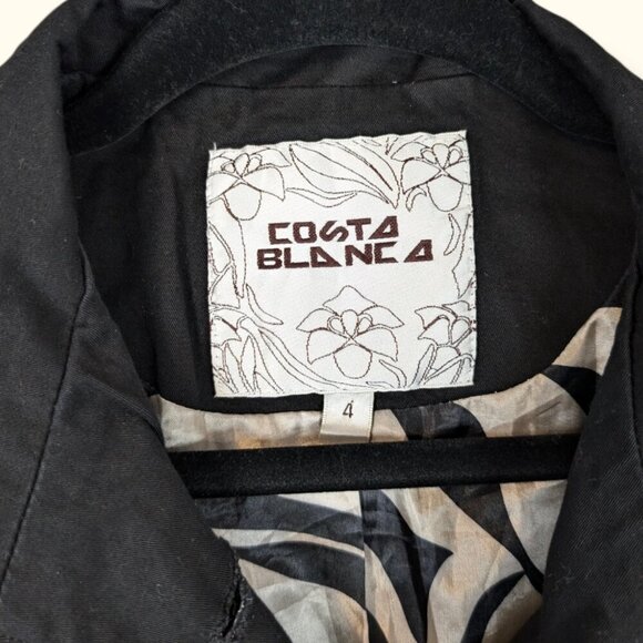 Costa Blanca Lined Black Jacket - Picture 5 of 5